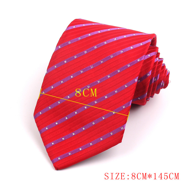 Crvena kravata za muškarce Žene Klasična odijela s prugastom kravatom Opuštene kravate s prugama za zabavu Poslovna uska muška kravata Gravatas za odrasle