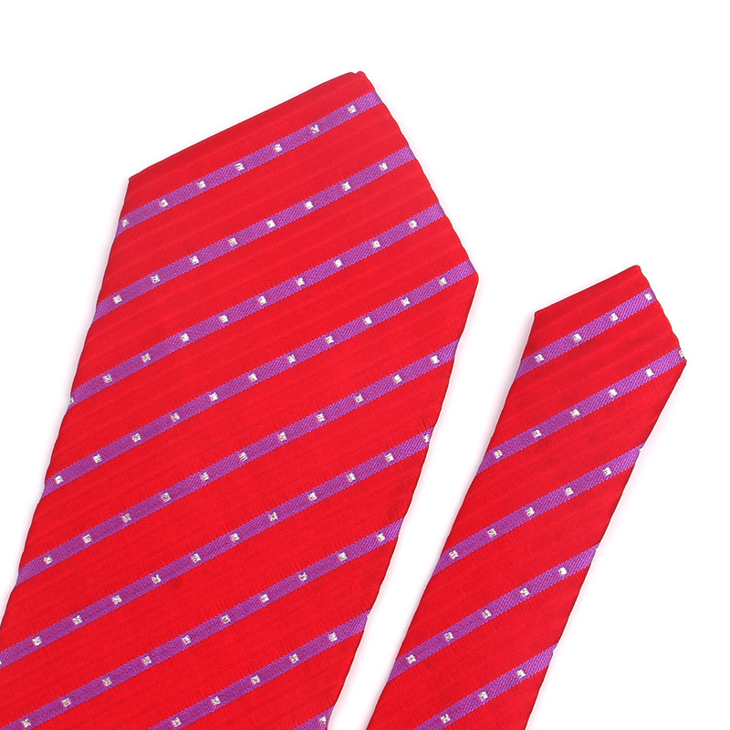 Crvena kravata za muškarce Žene Klasična odijela s prugastom kravatom Opuštene kravate s prugama za zabavu Poslovna uska muška kravata Gravatas za odrasle