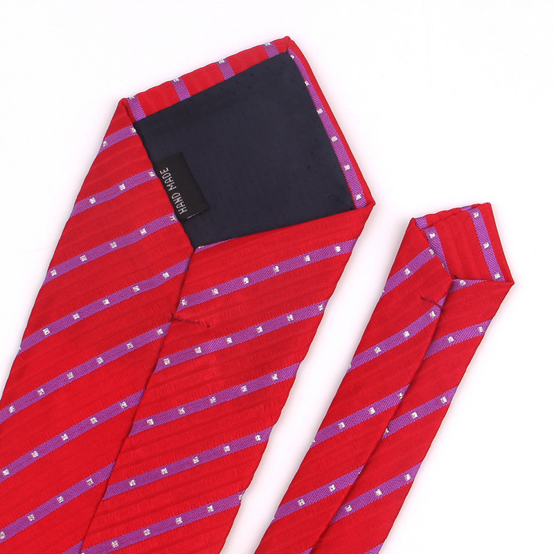 Crvena kravata za muškarce Žene Klasična odijela s prugastom kravatom Opuštene kravate s prugama za zabavu Poslovna uska muška kravata Gravatas za odrasle