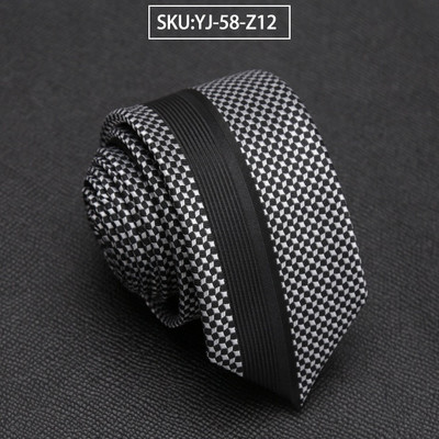 Férfi nyakkendő Klasszikus fényűző, vékony csíkos nyakkendők férfi üzleti esküvői Jacquard nyakkendő férfi ruha ing csokornyakkendő ajándék kiegészítők