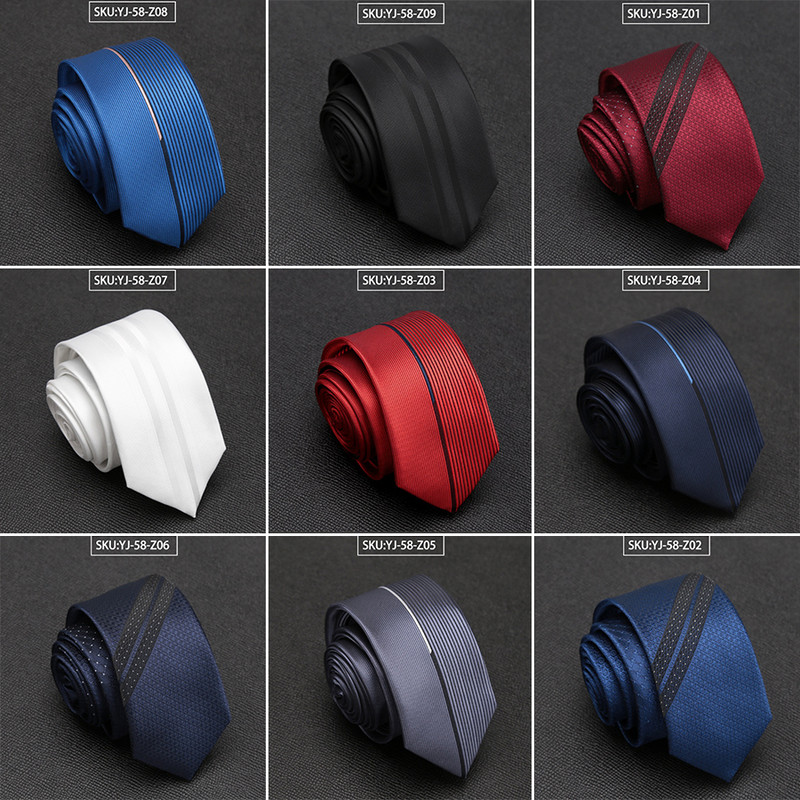 Férfi nyakkendő Klasszikus fényűző, vékony csíkos nyakkendők férfi üzleti esküvői Jacquard nyakkendő férfi ruha ing csokornyakkendő ajándék kiegészítők
