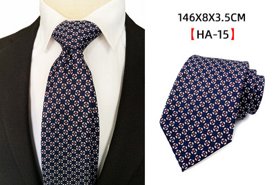 Új, 100% selyem 8 cm-es férfi Ascot nyakkendő zöld geometriai jacquard nyíl klasszikus esküvői Gravatas Para Homens HA12