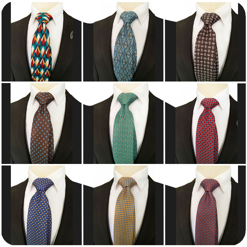 Új, 100% selyem 8 cm-es férfi Ascot nyakkendő zöld geometriai jacquard nyíl klasszikus esküvői Gravatas Para Homens HA12