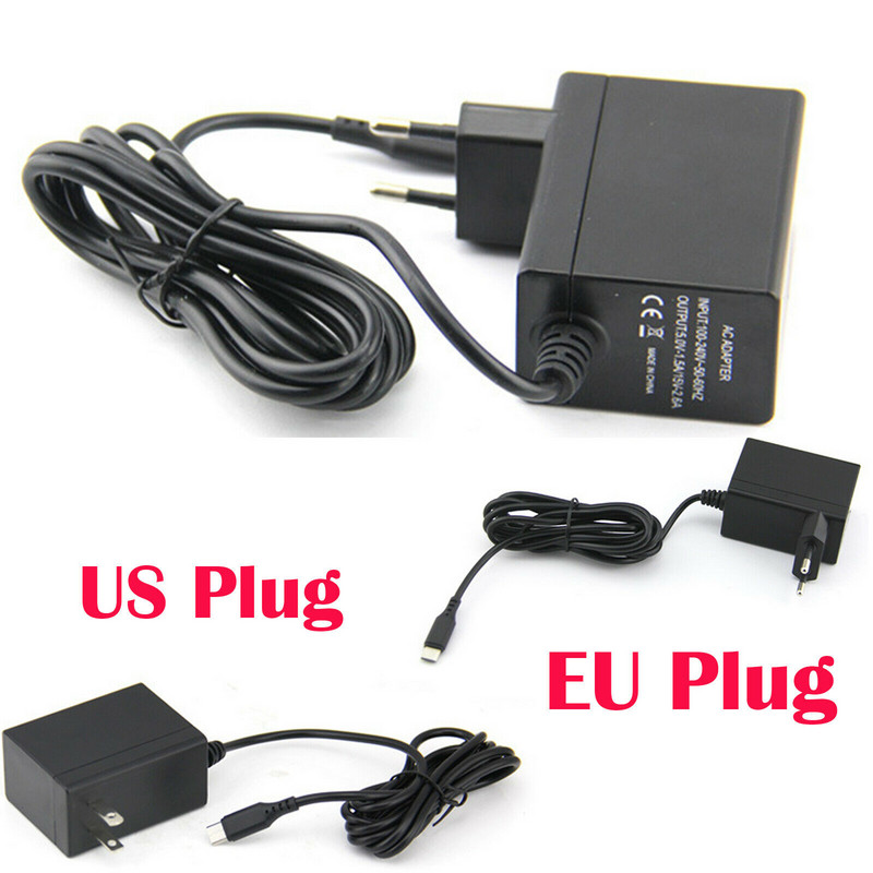 1 db AC adapter töltő Nintendo Switch hordozható töltőhöz NS gyorstöltés tápkábellel dokkoló/vezérlő játéktartozékok