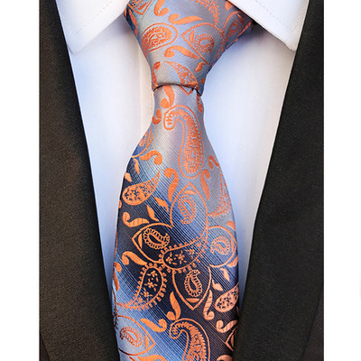 Luxusné pánske kravaty, klasické kvetinové Paisley vzory, 8 cm, svadobné kravaty, žakárové tkané, 100% hodvábne pánske kravaty na krk, doplnky na párty