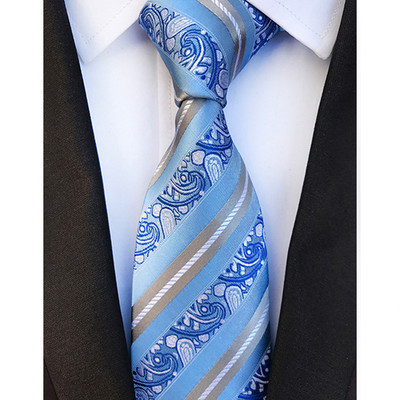 Luxusné pánske kravaty, klasické kvetinové Paisley vzory, 8 cm, svadobné kravaty, žakárové tkané, 100% hodvábne pánske kravaty na krk, doplnky na párty