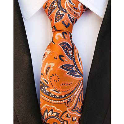 Luxusné pánske kravaty, klasické kvetinové Paisley vzory, 8 cm, svadobné kravaty, žakárové tkané, 100% hodvábne pánske kravaty na krk, doplnky na párty