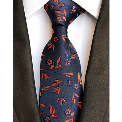 Luxusné pánske kravaty, klasické kvetinové Paisley vzory, 8 cm, svadobné kravaty, žakárové tkané, 100% hodvábne pánske kravaty na krk, doplnky na párty