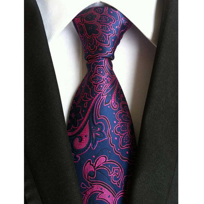 Luxusné pánske kravaty, klasické kvetinové Paisley vzory, 8 cm, svadobné kravaty, žakárové tkané, 100% hodvábne pánske kravaty na krk, doplnky na párty