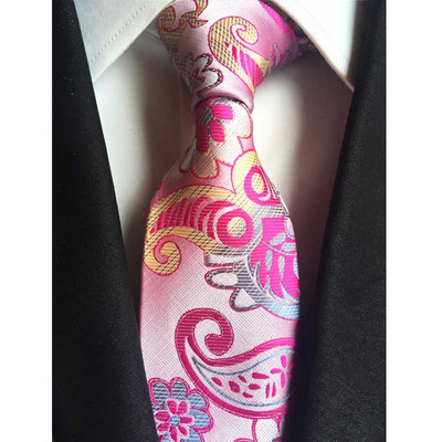 Luxusné pánske kravaty, klasické kvetinové Paisley vzory, 8 cm, svadobné kravaty, žakárové tkané, 100% hodvábne pánske kravaty na krk, doplnky na párty