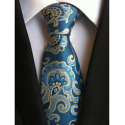 Luxusné pánske kravaty, klasické kvetinové Paisley vzory, 8 cm, svadobné kravaty, žakárové tkané, 100% hodvábne pánske kravaty na krk, doplnky na párty