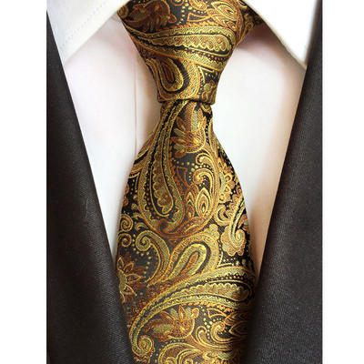 Luxusné pánske kravaty, klasické kvetinové Paisley vzory, 8 cm, svadobné kravaty, žakárové tkané, 100% hodvábne pánske kravaty na krk, doplnky na párty