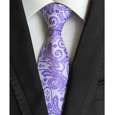 Luxusné pánske kravaty, klasické kvetinové Paisley vzory, 8 cm, svadobné kravaty, žakárové tkané, 100% hodvábne pánske kravaty na krk, doplnky na párty