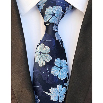 Luxusné pánske kravaty, klasické kvetinové Paisley vzory, 8 cm, svadobné kravaty, žakárové tkané, 100% hodvábne pánske kravaty na krk, doplnky na párty