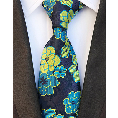 Luxusné pánske kravaty, klasické kvetinové Paisley vzory, 8 cm, svadobné kravaty, žakárové tkané, 100% hodvábne pánske kravaty na krk, doplnky na párty