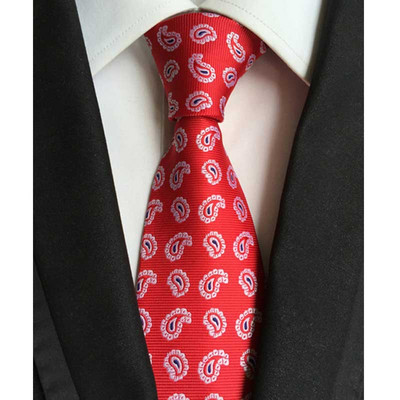 Luxusné pánske kravaty, klasické kvetinové Paisley vzory, 8 cm, svadobné kravaty, žakárové tkané, 100% hodvábne pánske kravaty na krk, doplnky na párty