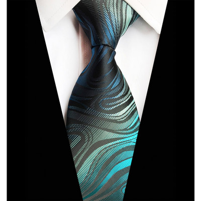 Luxusné pánske kravaty, klasické kvetinové Paisley vzory, 8 cm, svadobné kravaty, žakárové tkané, 100% hodvábne pánske kravaty na krk, doplnky na párty