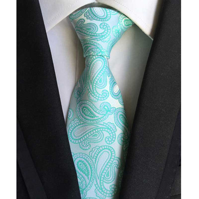 Luxusné pánske kravaty, klasické kvetinové Paisley vzory, 8 cm, svadobné kravaty, žakárové tkané, 100% hodvábne pánske kravaty na krk, doplnky na párty