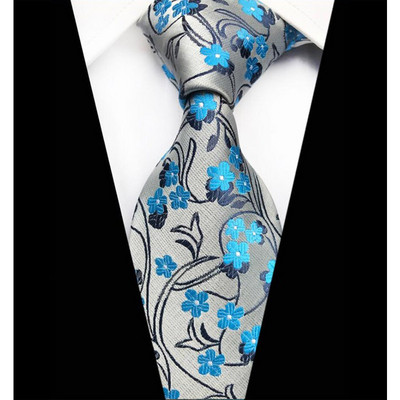 Luxusné pánske kravaty, klasické kvetinové Paisley vzory, 8 cm, svadobné kravaty, žakárové tkané, 100% hodvábne pánske kravaty na krk, doplnky na párty