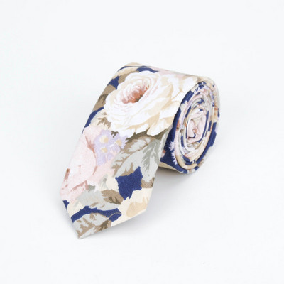 Pilnīgi jaunas vīriešu kaklasaites ar puķainiem kaklasaites vīriešiem ikdienišķas kokvilnas slaidas kaklasaites Gravata šauras kāzu jūras krāsas plānas ballītes ikdienas ziedu kaklasaites