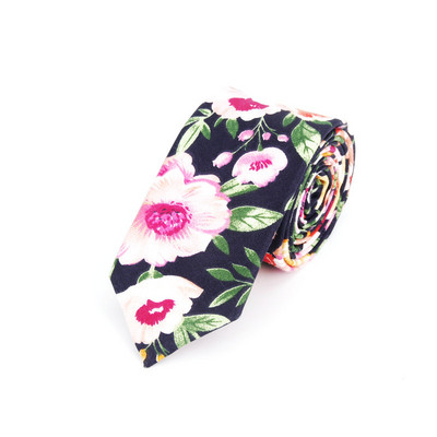 Pilnīgi jaunas vīriešu kaklasaites ar puķainiem kaklasaites vīriešiem ikdienišķas kokvilnas slaidas kaklasaites Gravata šauras kāzu jūras krāsas plānas ballītes ikdienas ziedu kaklasaites