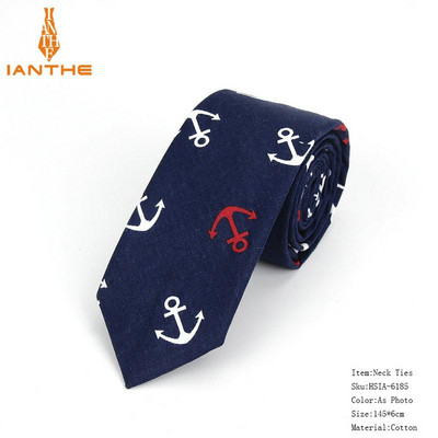 Pilnīgi jaunas vīriešu kaklasaites ar puķainiem kaklasaites vīriešiem ikdienišķas kokvilnas slaidas kaklasaites Gravata šauras kāzu jūras krāsas plānas ballītes ikdienas ziedu kaklasaites