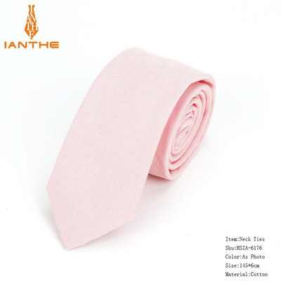 Pilnīgi jaunas vīriešu kaklasaites ar puķainiem kaklasaites vīriešiem ikdienišķas kokvilnas slaidas kaklasaites Gravata šauras kāzu jūras krāsas plānas ballītes ikdienas ziedu kaklasaites