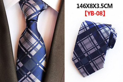 Selyem 8 cm divatos nyakkendő kék lila kockás 1200 tűs Jacquard nyakkendő férfiaknak üzleti esküvői parti nyakkendő ajándék nyakkendő Gravata