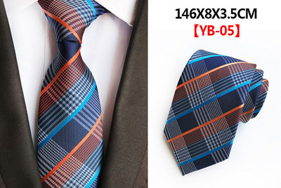 Selyem 8 cm divatos nyakkendő kék lila kockás 1200 tűs Jacquard nyakkendő férfiaknak üzleti esküvői parti nyakkendő ajándék nyakkendő Gravata