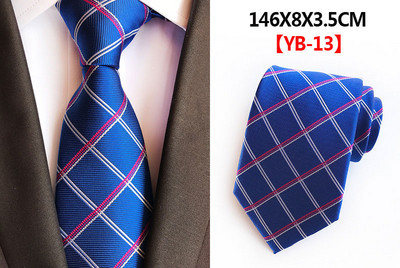 Selyem 8 cm divatos nyakkendő kék lila kockás 1200 tűs Jacquard nyakkendő férfiaknak üzleti esküvői parti nyakkendő ajándék nyakkendő Gravata