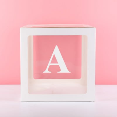 Eid Mubarak Prozirna kutija Slovo Kutija s balonima Ramadan Kareem Dekoracija balonom Dekoracija za zabavu Muslimanski islamski dodaci za balone