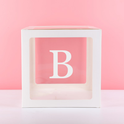 Eid Mubarak Prozirna kutija Slovo Kutija s balonima Ramadan Kareem Dekoracija balonom Dekoracija za zabavu Muslimanski islamski dodaci za balone