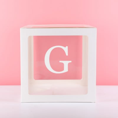 Eid Mubarak Prozirna kutija Slovo Kutija s balonima Ramadan Kareem Dekoracija balonom Dekoracija za zabavu Muslimanski islamski dodaci za balone