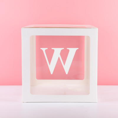 Eid Mubarak Prozirna kutija Slovo Kutija s balonima Ramadan Kareem Dekoracija balonom Dekoracija za zabavu Muslimanski islamski dodaci za balone