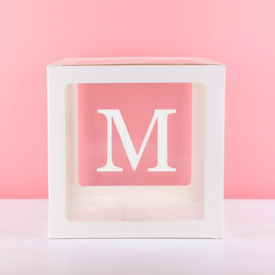 Eid Mubarak Prozirna kutija Slovo Kutija s balonima Ramadan Kareem Dekoracija balonom Dekoracija za zabavu Muslimanski islamski dodaci za balone