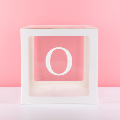 Eid Mubarak Prozirna kutija Slovo Kutija s balonima Ramadan Kareem Dekoracija balonom Dekoracija za zabavu Muslimanski islamski dodaci za balone