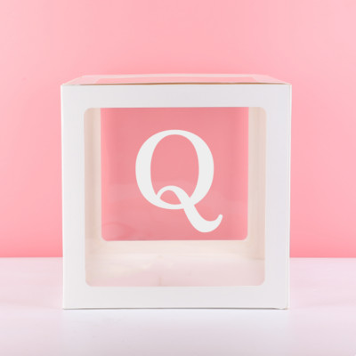 Eid Mubarak Prozirna kutija Slovo Kutija s balonima Ramadan Kareem Dekoracija balonom Dekoracija za zabavu Muslimanski islamski dodaci za balone