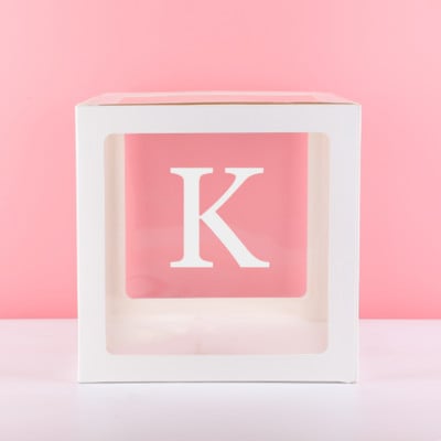 Eid Mubarak Prozirna kutija Slovo Kutija s balonima Ramadan Kareem Dekoracija balonom Dekoracija za zabavu Muslimanski islamski dodaci za balone