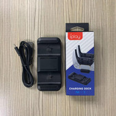 Dock de încărcare rapidă cu slot dublu Gamepad Sursă de alimentare Încărcător Stație de bază Stand cu cablu tip C pentru controler de joc fără fir PS5