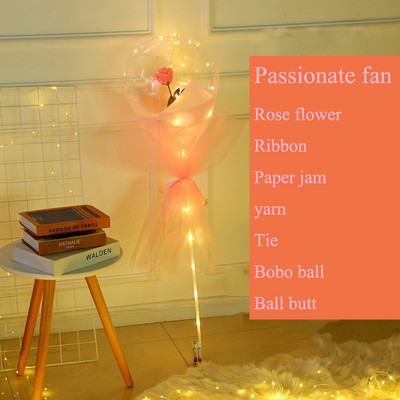 Kreativni balon Buket ruža Gaza Bobo kugla LED svjetleći stup Dekoracija Scena Rođendanska zabava Raspored sobe za vjenčanje