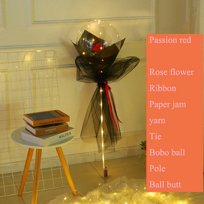 Kreativni balon Buket ruža Gaza Bobo kugla LED svjetleći stup Dekoracija Scena Rođendanska zabava Raspored sobe za vjenčanje