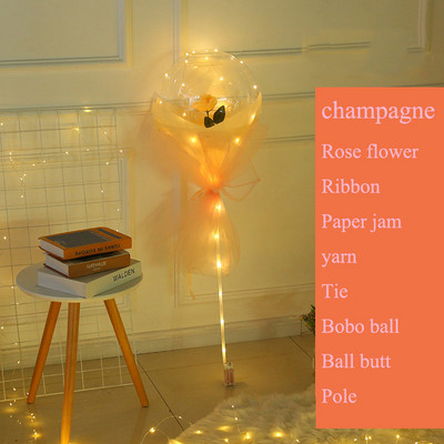 Kreativni balon Buket ruža Gaza Bobo kugla LED svjetleći stup Dekoracija Scena Rođendanska zabava Raspored sobe za vjenčanje