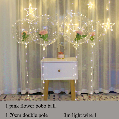Kreativni balon Buket ruža Gaza Bobo kugla LED svjetleći stup Dekoracija Scena Rođendanska zabava Raspored sobe za vjenčanje