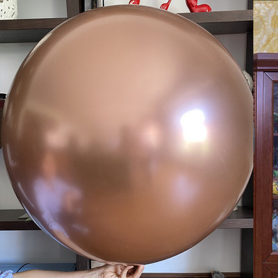 1Pcs 36 inčni ogromni okrugli metalik lateks baloni velikih kromiranih kuglica balonski luk vijenac rođendanska navidad dekoracija za zabavu