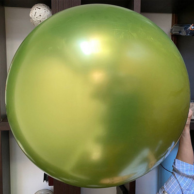 1Pcs 36 inčni ogromni okrugli metalik lateks baloni velikih kromiranih kuglica balonski luk vijenac rođendanska navidad dekoracija za zabavu