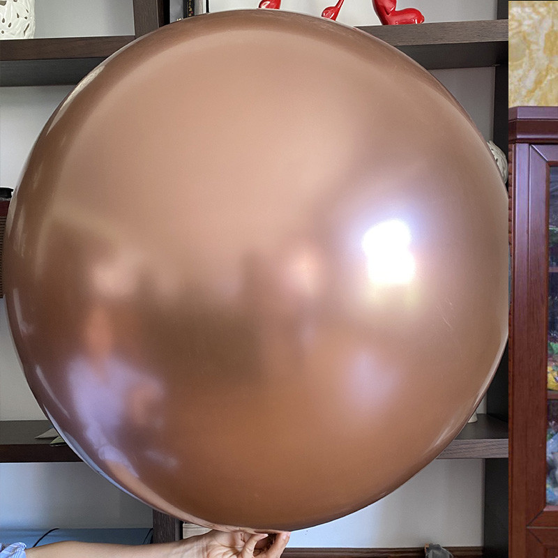 1Pcs 36 inčni ogromni okrugli metalik lateks baloni velikih kromiranih kuglica balonski luk vijenac rođendanska navidad dekoracija za zabavu
