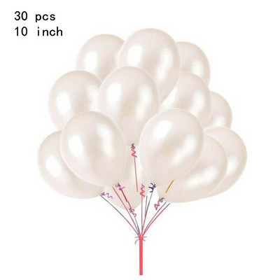 30db/tétel 10 hüvelykes gyöngyarany ezüst fekete gyöngy Latex léggömbök boldog születésnapot esküvői parti dekoráció léggömb léggömbök hélium gömbök