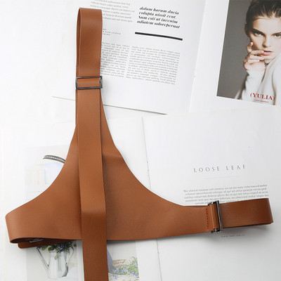 Egy vállpántos öv, női hip-hop punk európai és amerikai dekoratív divat, minden összeillő ruha öltöny kabát öv Cool