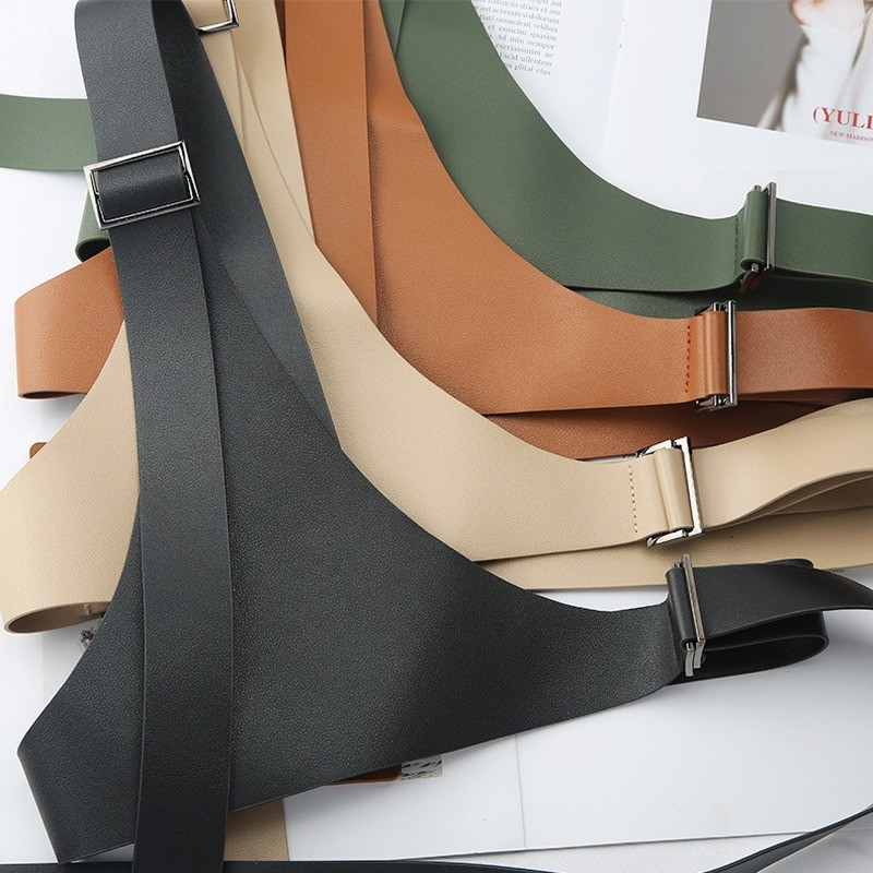 Egy vállpántos öv, női hip-hop punk európai és amerikai dekoratív divat, minden összeillő ruha öltöny kabát öv Cool