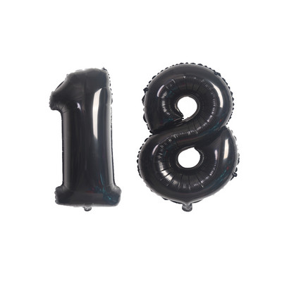 Balon od 32/40 inča broj 18, zlatno srebrna ružičasta boja, baloni od folije za dječake i djevojčice, ukrasi za 18. godišnjicu rođendana